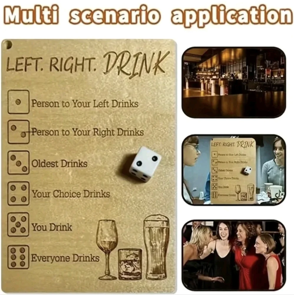 Wooden Drinking Game Board